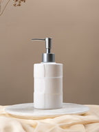 Minimalist White Ceramic Soap Dispenser - The Golden Theory