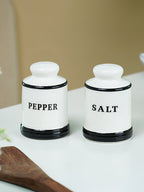 Minimalist White Cruet Set – 4-Piece Oil, Vinegar, Salt & Pepper - The Golden Theory