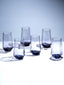 Modern Amethyst Purple Hexagonal Base Drinking Glass - Set of 6 - The Golden Theory