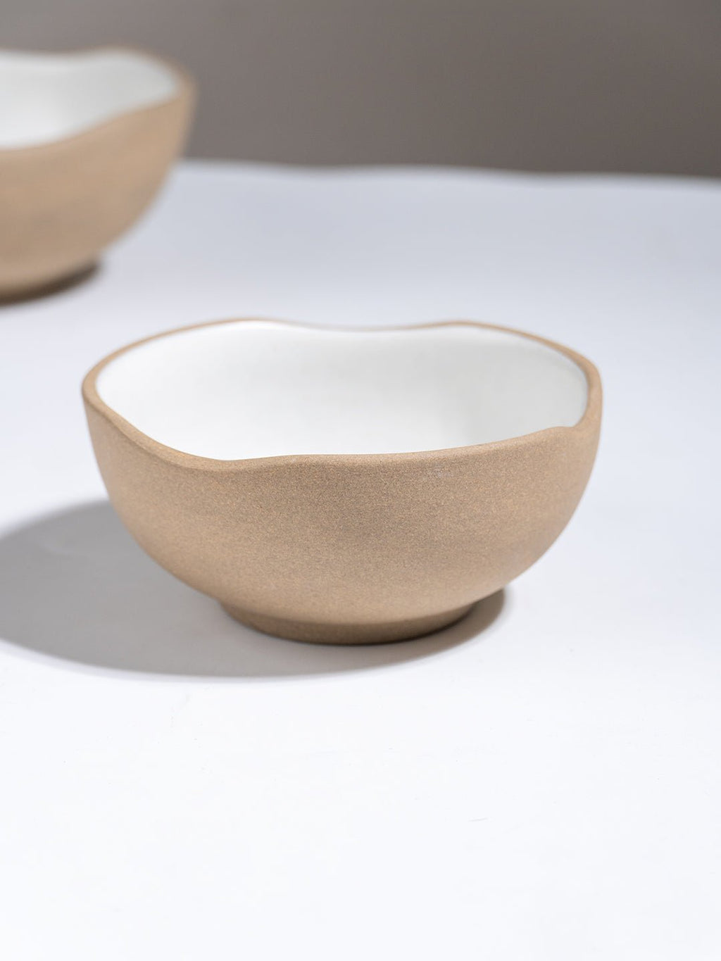 Modern Beige & White Rustic Ceramic Dinner Set of 28 - The Golden Theory