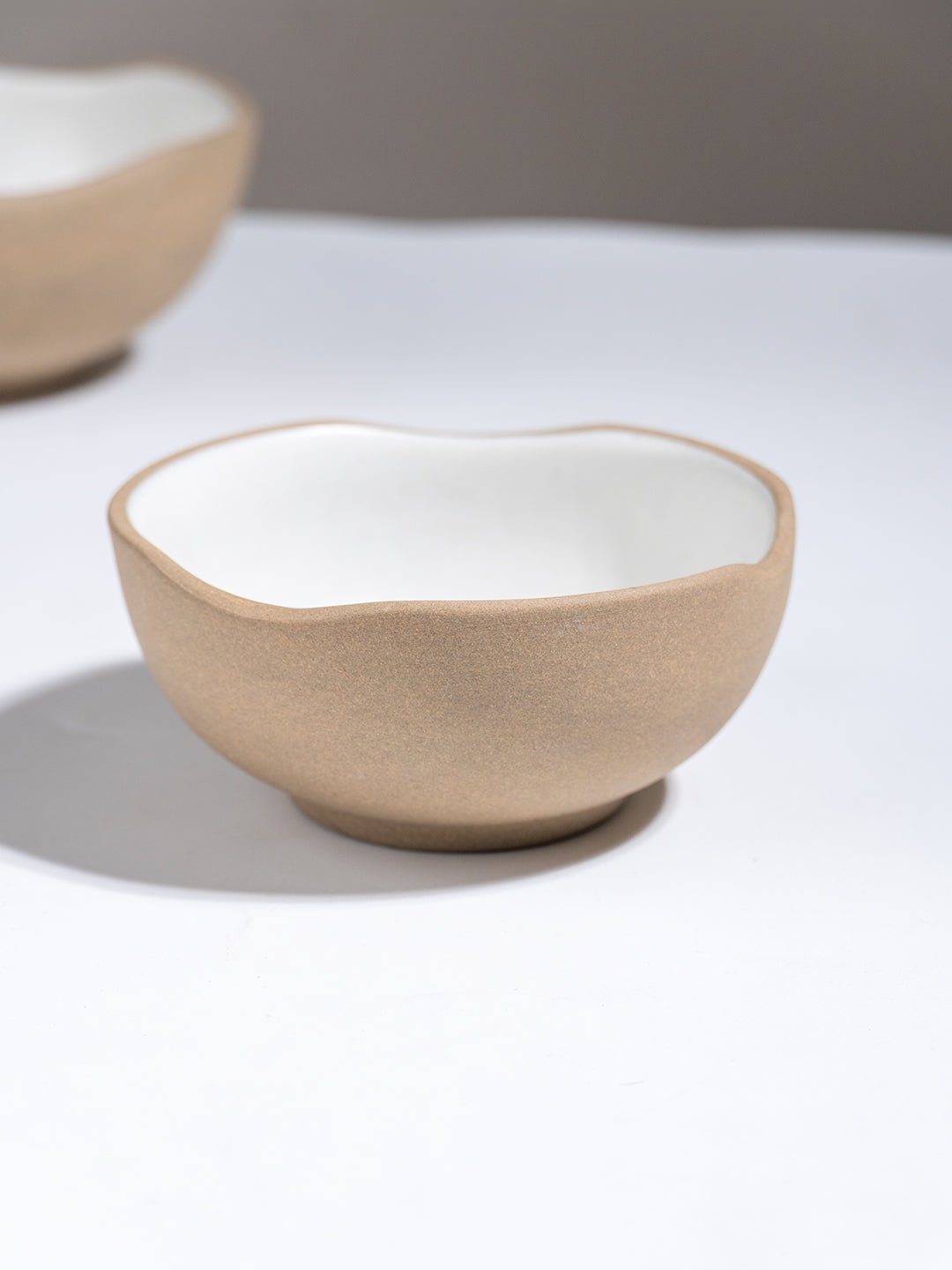 Modern Beige & White Rustic Ceramic Dinner Set of 28 - The Golden Theory