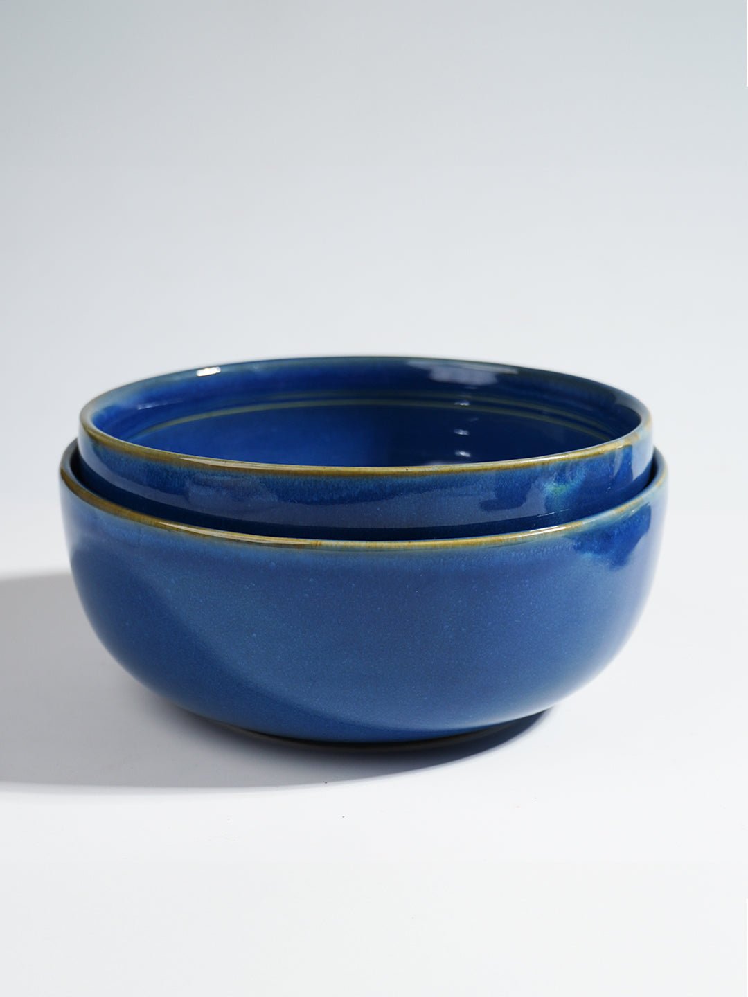 Modern Blue & White Ceramic Dinner Set of 25 - The Golden Theory
