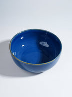 Modern Blue & White Ceramic Serving Bowl - Small - The Golden Theory