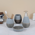 Modern Concrete Grey Bathroom Soap Set - The Golden Theory