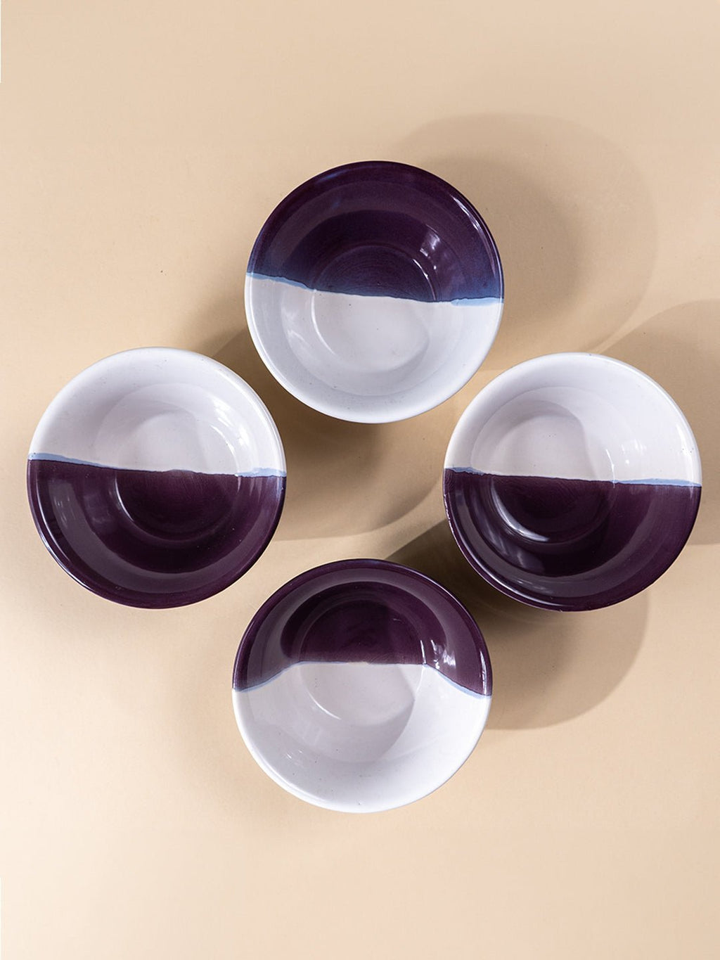 Modern Dual-Color Condiment Bowls - The Golden Theory