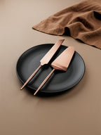 Modern Rose Gold Cake Server Set of 2 - The Golden Theory