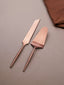 Modern Rose Gold Cake Server Set of 2 - The Golden Theory