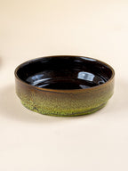 Modern Rustic Green Ceramic Serving Bowl - Large - The Golden Theory