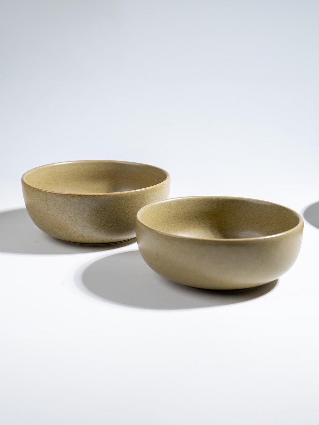 Modern Rustic Olive Green Ceramic Dinner Set of 25 - The Golden Theory