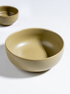 Modern Rustic Olive Green Ceramic Dinner Set of 25 - The Golden Theory