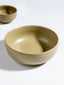 Modern Rustic Olive Green Ceramic Serving Bowl - Medium - The Golden Theory