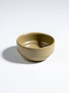 Modern Rustic Olive Green Ceramic Small Bowls - The Golden Theory