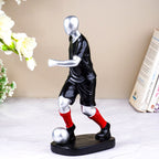 Modern Soccer Player Sculpture - The Golden Theory