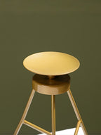 Modern Tripod Brass Candle Holder - The Golden Theory