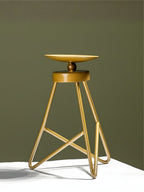 Modern Tripod Brass Candle Holder - The Golden Theory