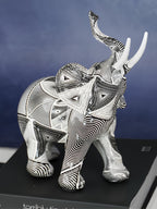 Monochrome Elephant Figurine - The Golden Theory