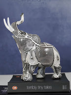 Monochrome Elephant Figurine - The Golden Theory