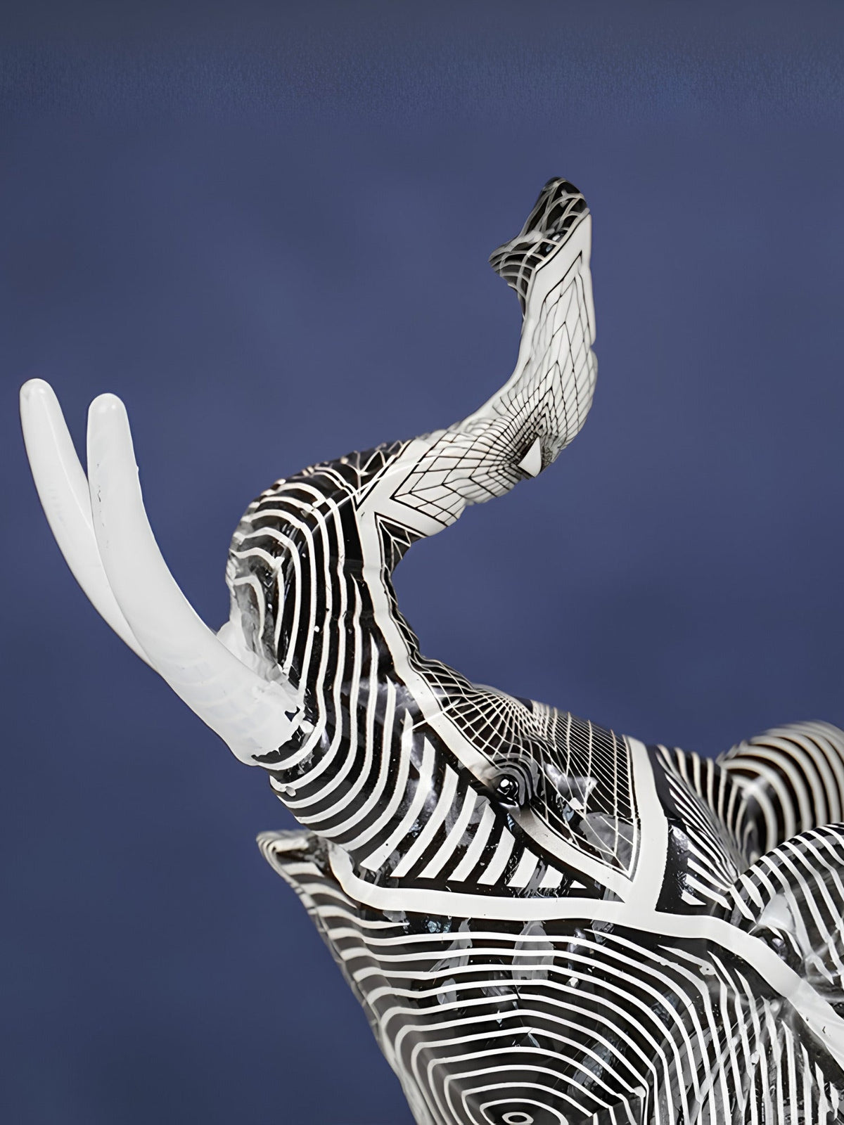 Monochrome Elephant Figurine - The Golden Theory