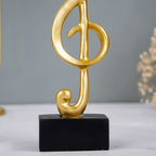 Musical Note Design Clef Sculpture - The Golden Theory