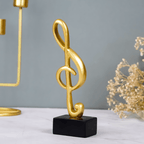 Musical Note Design Clef Sculpture - The Golden Theory