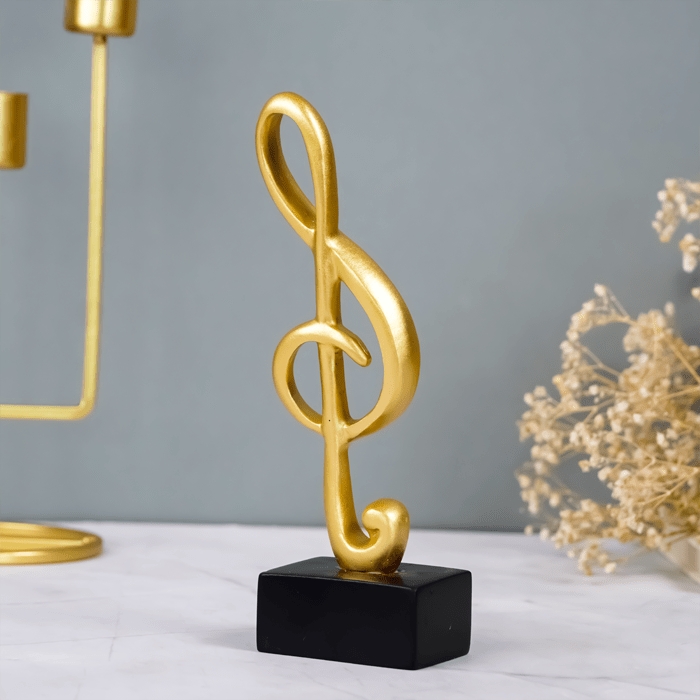 Musical Note Design Clef Sculpture - The Golden Theory