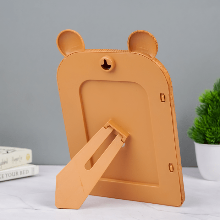 Natural Wood Mouse Photo Frame - Adorable Ear Design - The Golden Theory