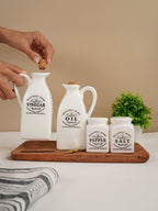 Oil and Vinegar Cruet Dressing Set of 4 - The Golden Theory