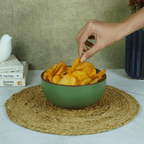Olive Green Ceramic Essential Serving Bowl - The Golden Theory