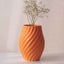 Orange Ceramic Flower Vase