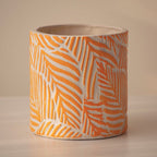 Orange Ceramic Leaf Planter - The Golden Theory
