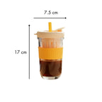 Orange Silicone Grip Sipper with Infuser - The Golden Theory