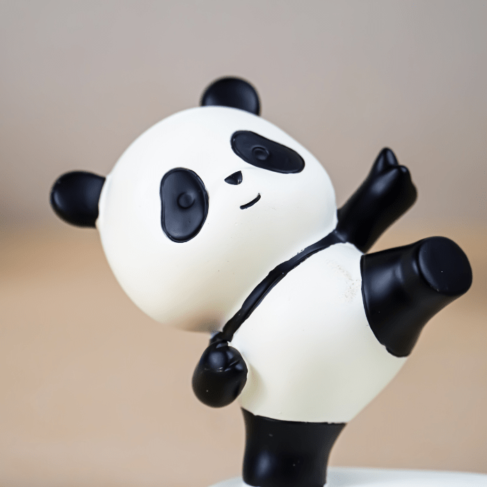 Panda-Shaped Phone Holder in Black and White - The Golden Theory