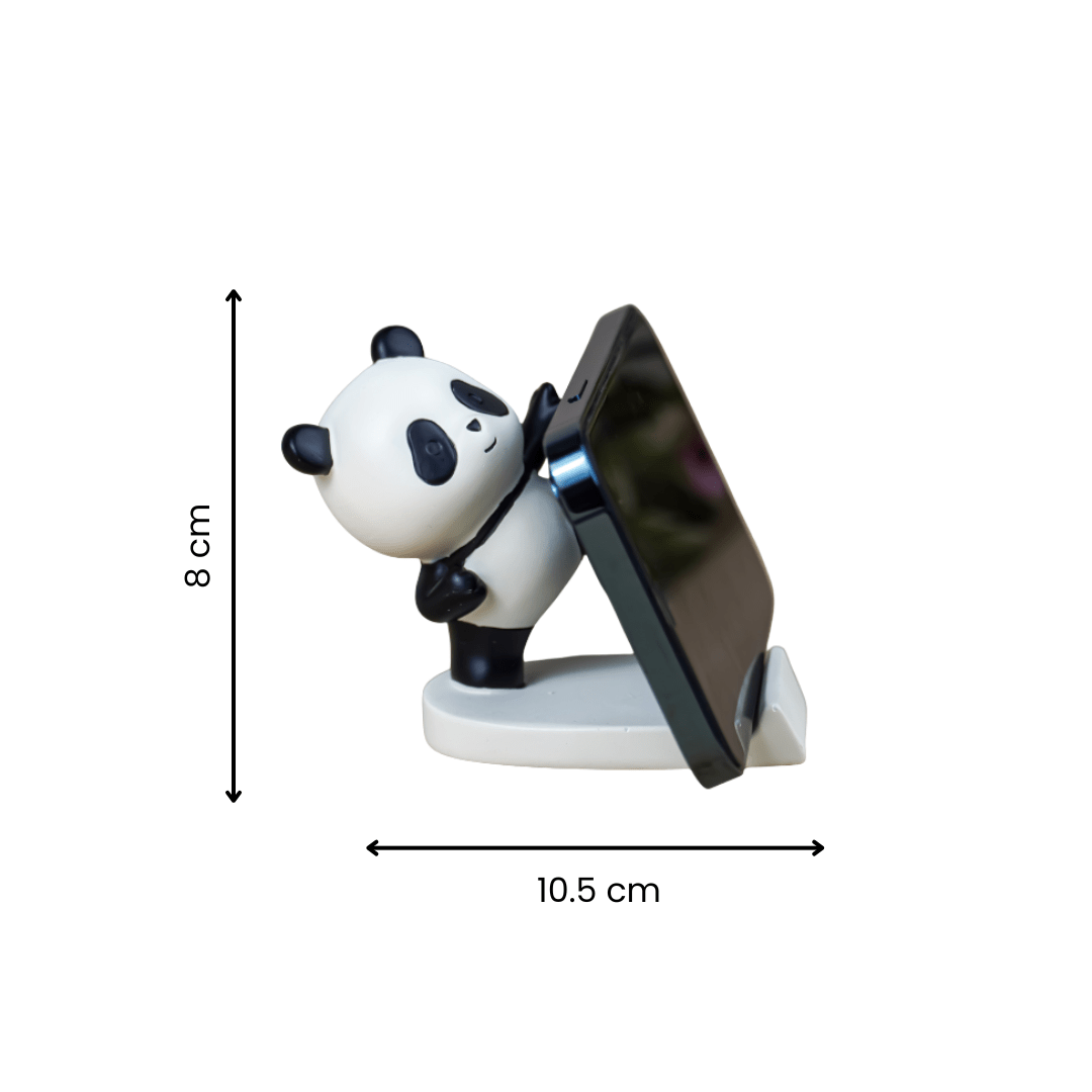 Panda-Shaped Phone Holder in Black and White - The Golden Theory