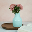 Pastel Blue Ceramic Decorative Vase - The Golden Theory