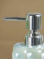 Pastel Blue Glossy Cloud-Inspired Ceramic Soap Dispenser - The Golden Theory
