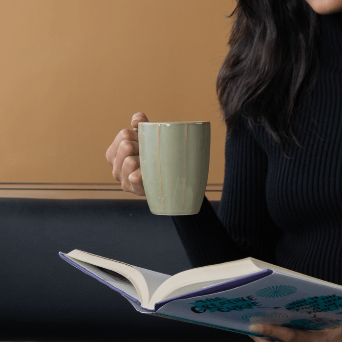 Pastel Green Ceramic Coffee Mug - The Golden Theory