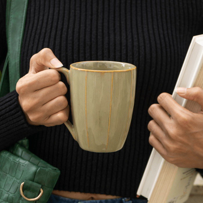Pastel Green Ceramic Coffee Mug - The Golden Theory