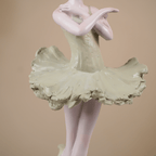 Pastel Green Standing Ballerina Figurine - The Golden Theory
