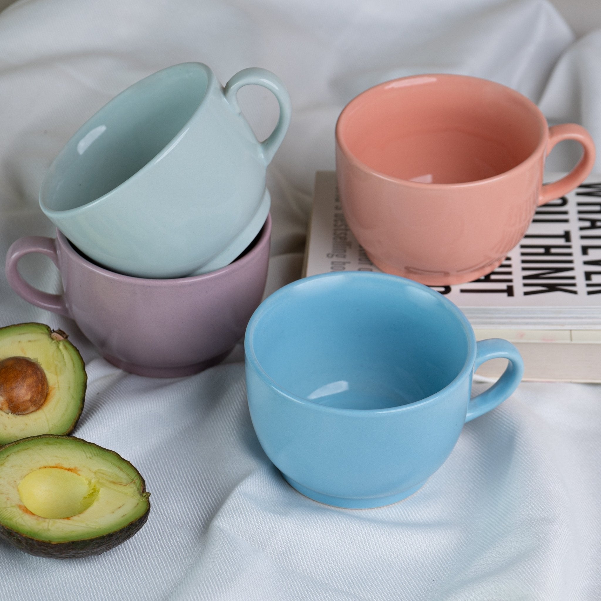 Pastel Peach Teacup - The Golden Theory