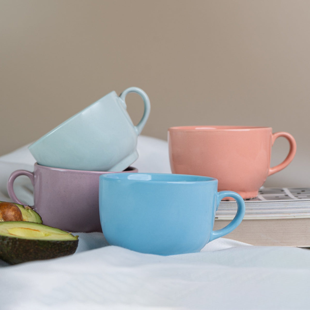 Pastel Peach Teacup - The Golden Theory