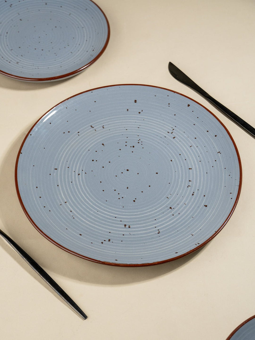 Pebble Grey Ceramic Dinner Plate - The Golden Theory