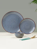 Pebble Grey Ceramic Dinner Set (Set of 18) - The Golden Theory