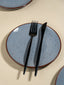 Pebble Grey Ceramic Quarter Plate - The Golden Theory
