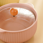 Pink Blossom Ceramic Casserole - The Golden Theory