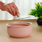 Pink Blossom Ceramic Casserole - The Golden Theory