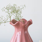 Pink Ceramic Flower Vase for Stylish Home Décor - The Golden Theory