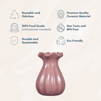 Pink Ceramic Flower Vase for Stylish Home Décor - The Golden Theory