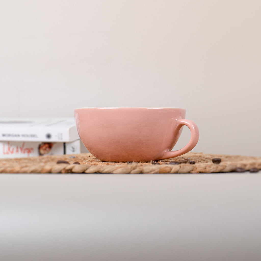 Pink Ceramic Latte Mug - The Golden Theory
