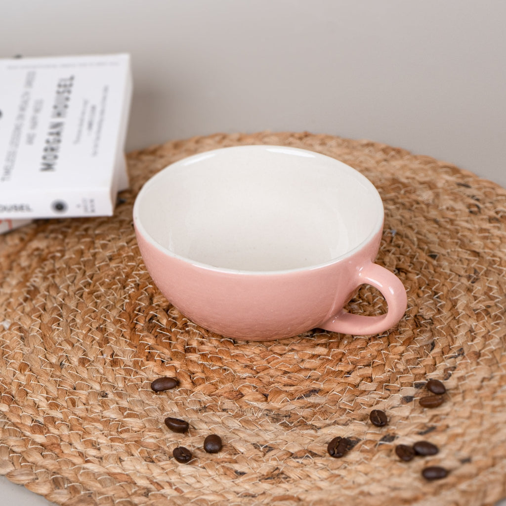 Pink Ceramic Latte Mug - The Golden Theory