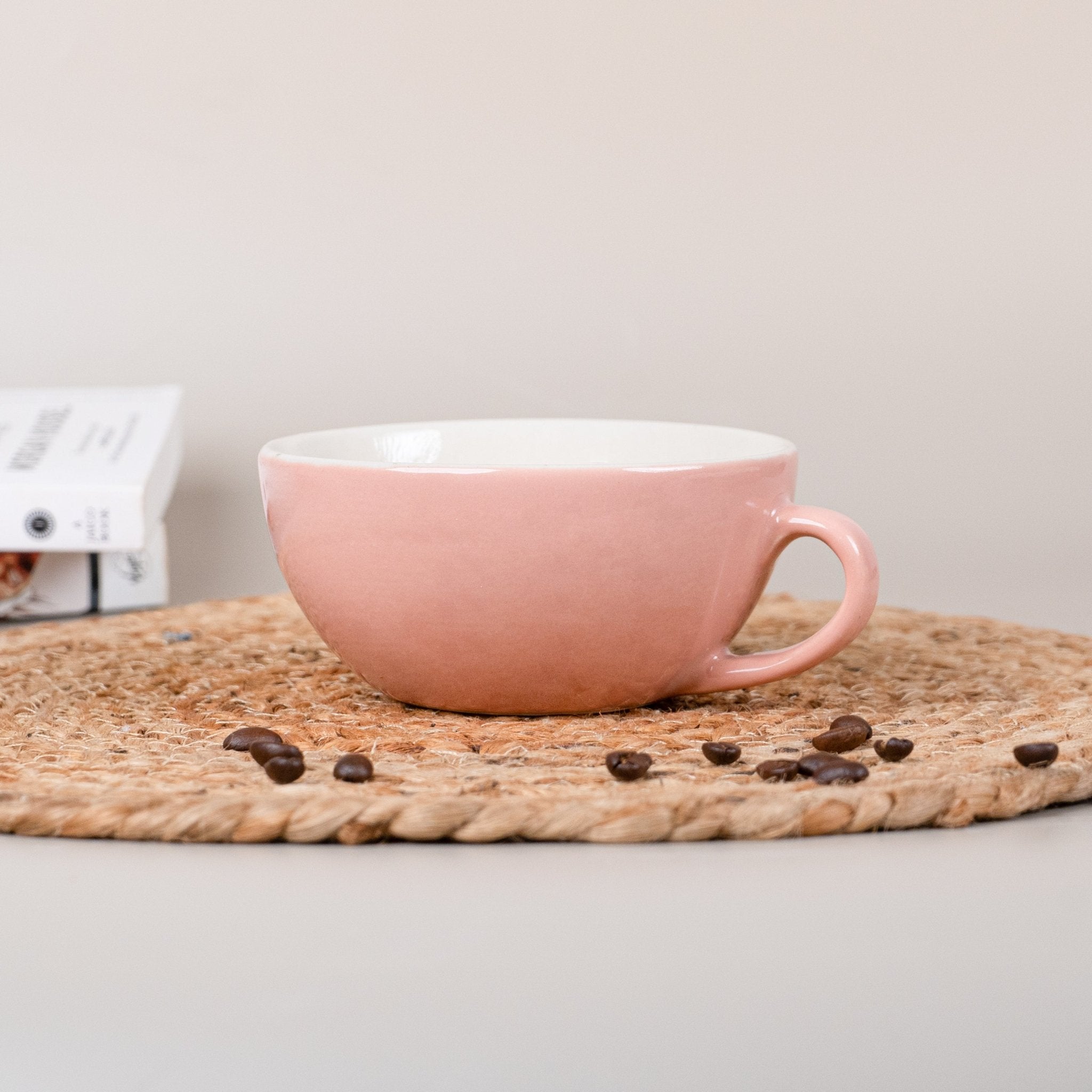 Pink Ceramic Latte Mug Secondary image